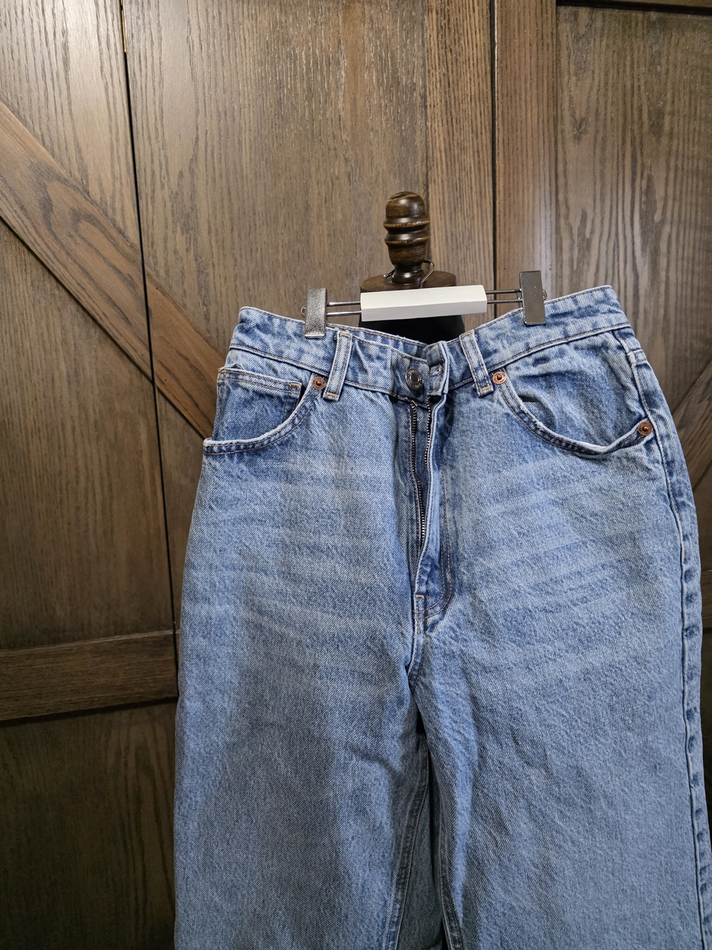 Zara Light Blue Wide-Leg Women's Jeans - Picture 2 of 3